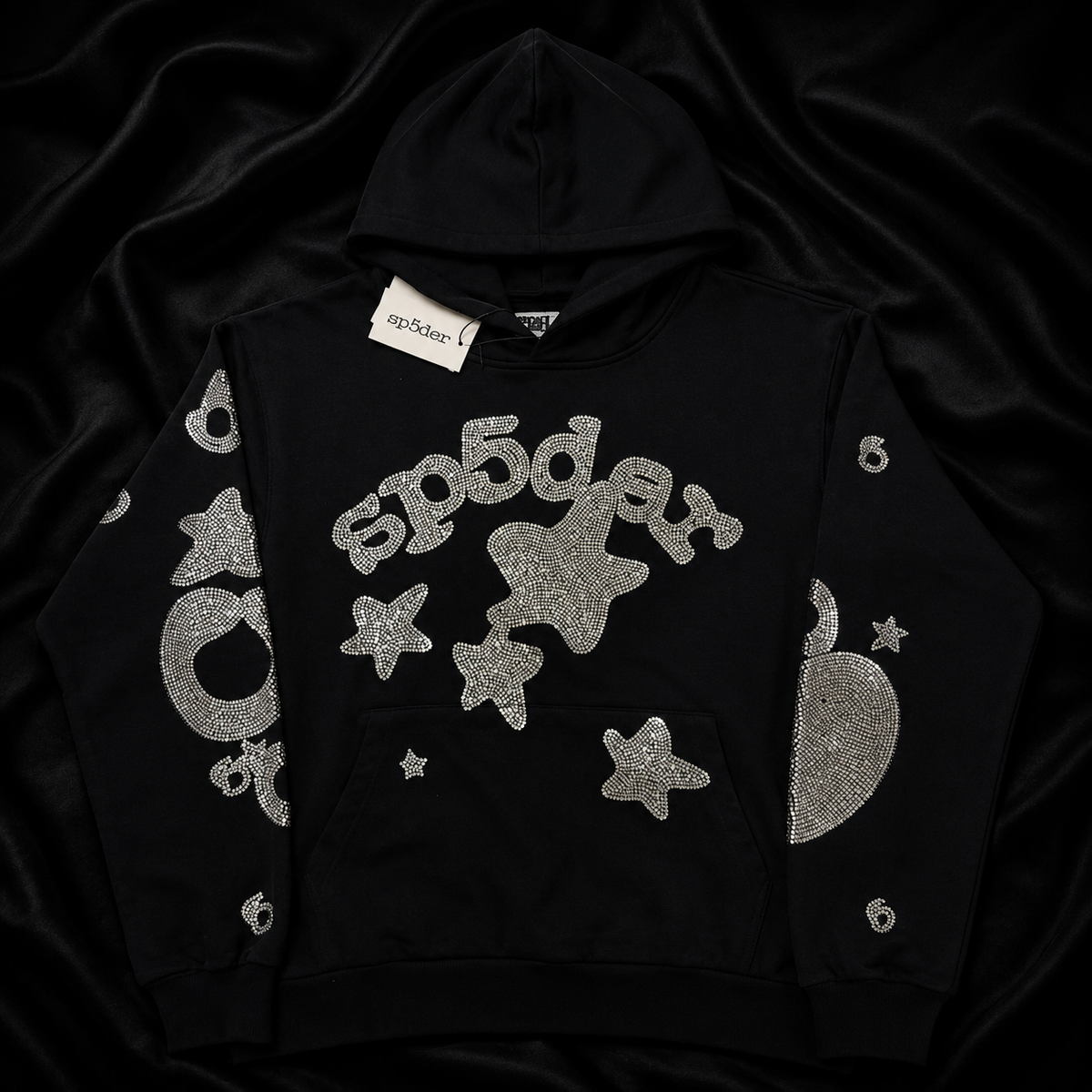 HOODIE SP5DER ESTAMPADO STRASS PREVENTA