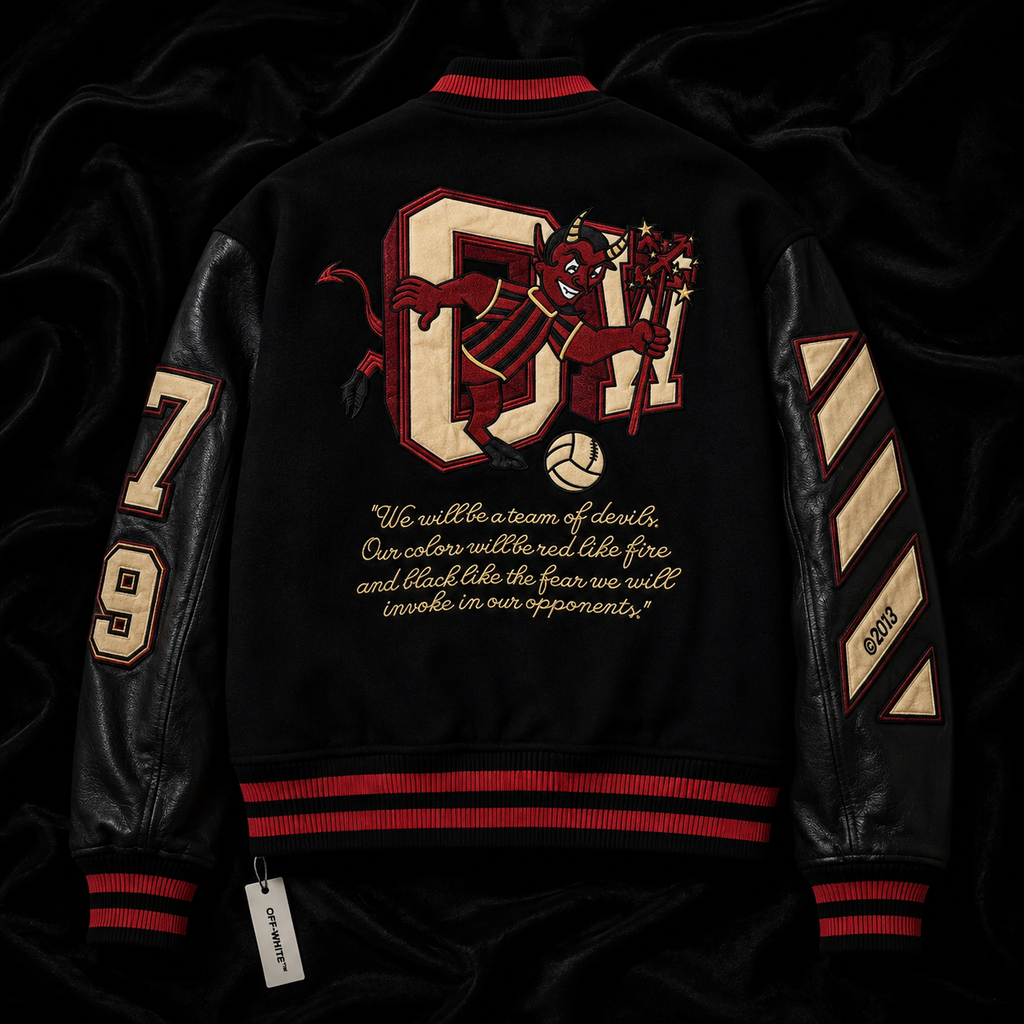 CHAMARRA OFF - WHITE X A.C MILAN PREVENTA