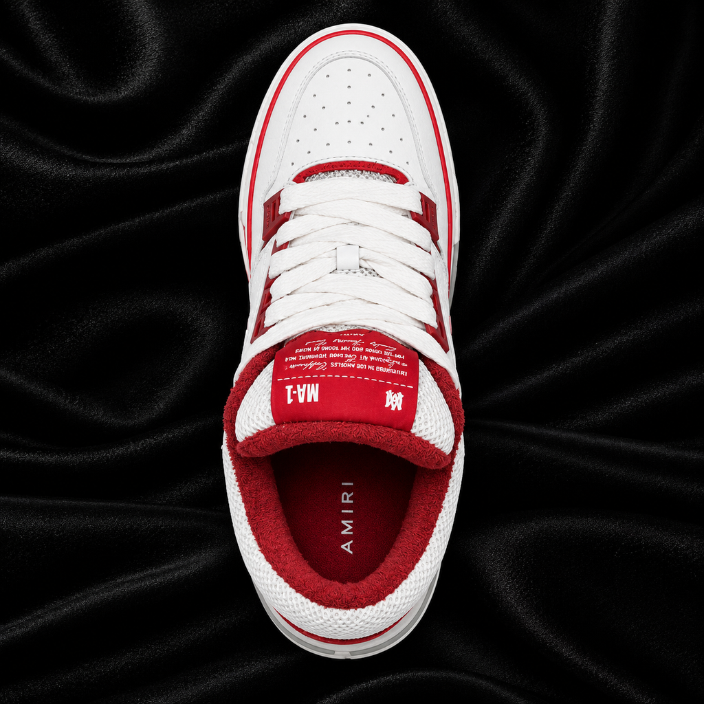 AMIRI MA-1 BLANCO ROJO