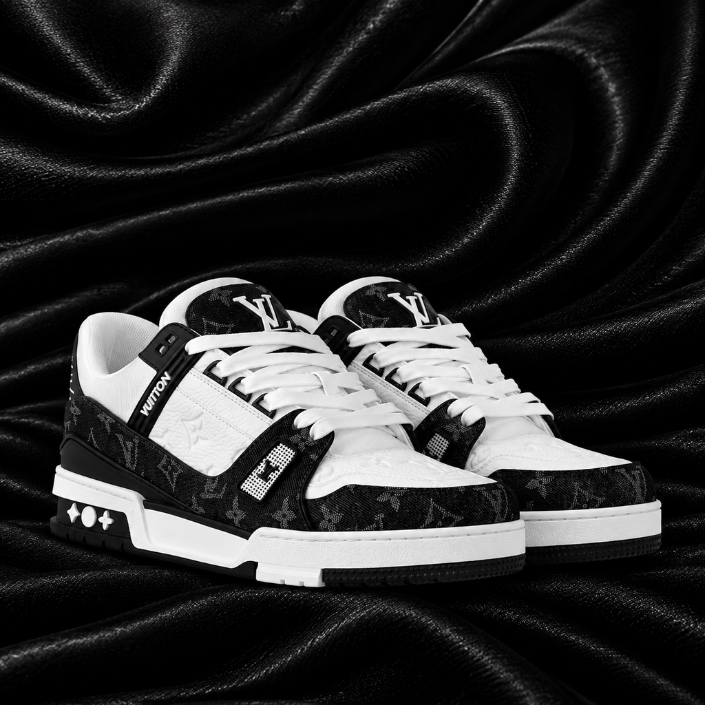 LOUIS VUITTON TRAINER BLACK WHITE