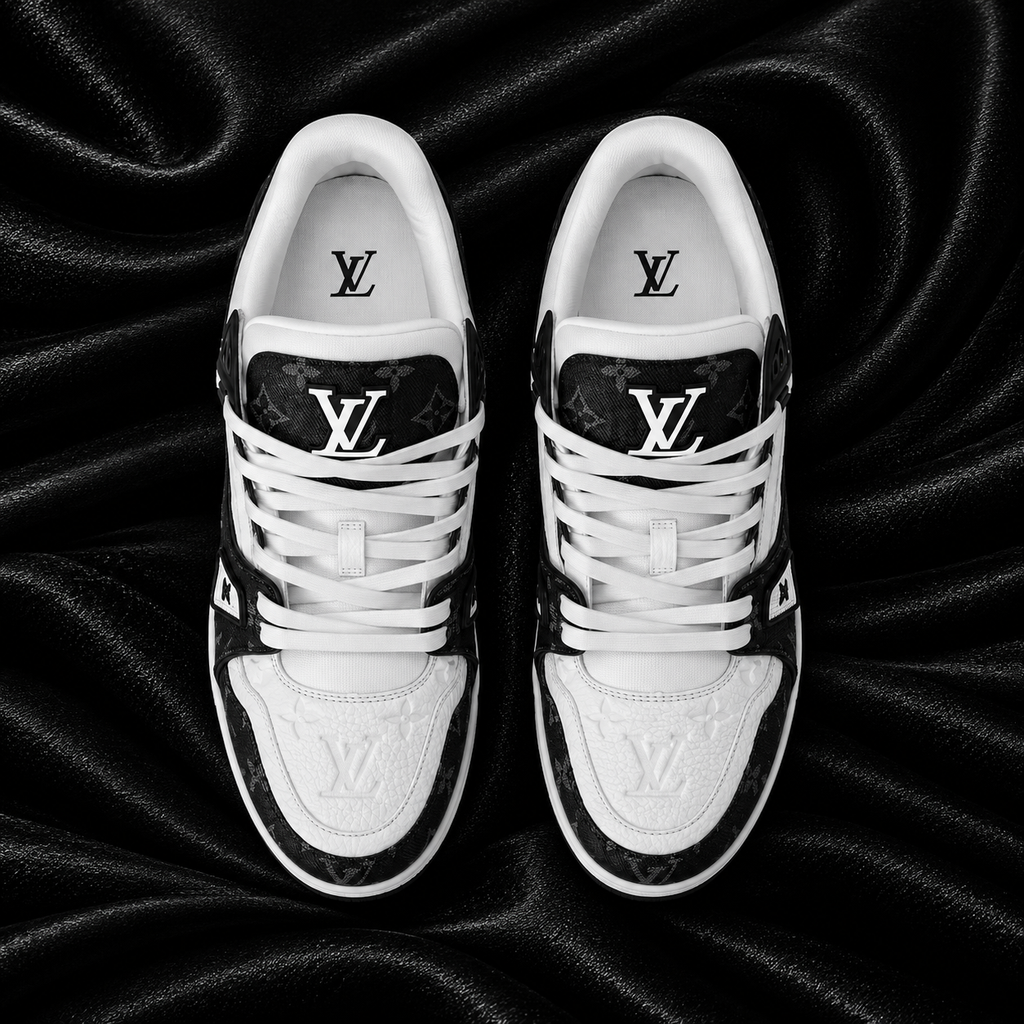 LOUIS VUITTON TRAINER BLACK WHITE