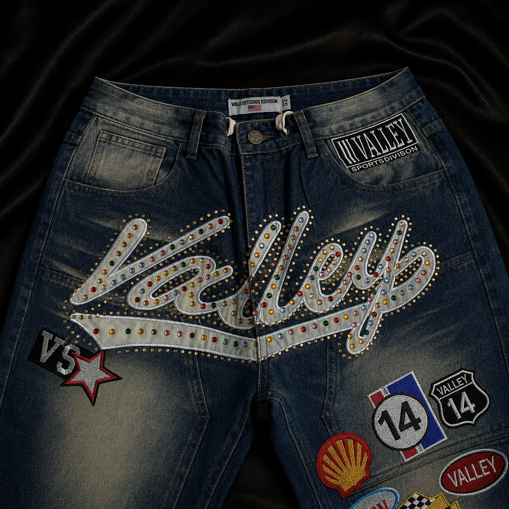 PANTALON JEAN VALLEY 1980s PAINTER AZUL