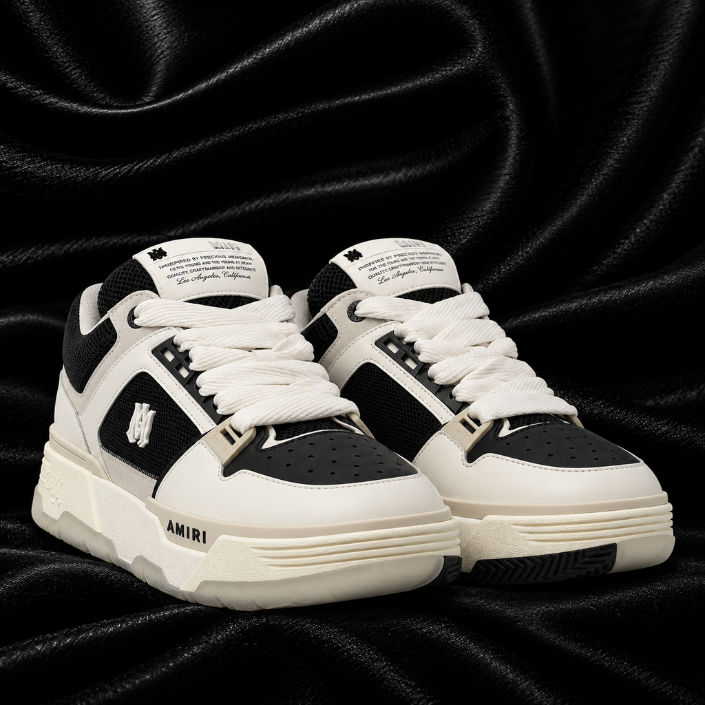 AMIRI MA-1 BLANCO NEGRO